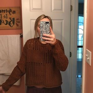 Cable knit sweater
